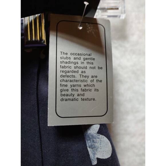 NYGARD Collection 4 Petite Maxi Lined Faux Wrap Skirt Navy And Light Blue Floral - Picture 4 of 11